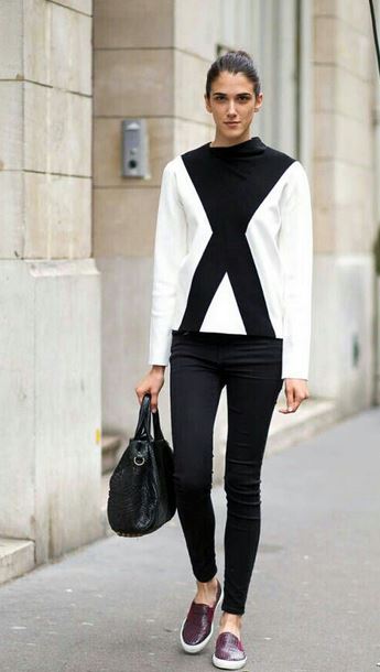 black and white look